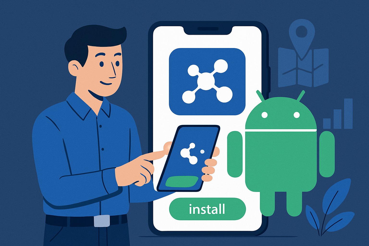 Installer le CRM mobile FieldForce Connect sur Android