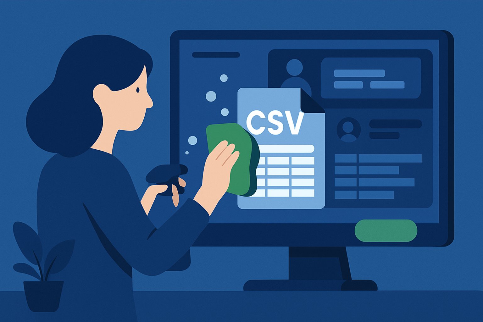 Nettoyer un export CSV de données SalesTrack CRM