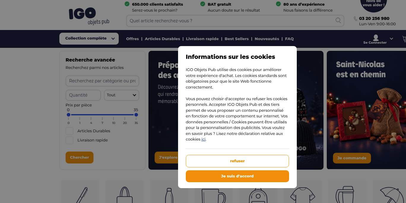 Aperçu IGO Objets Pub